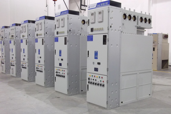 XGN49 40.5kV SF6 عازل الغاز المكسور بالمعدن جهاز التبديل لتوزيع الكهرباء الداخلية