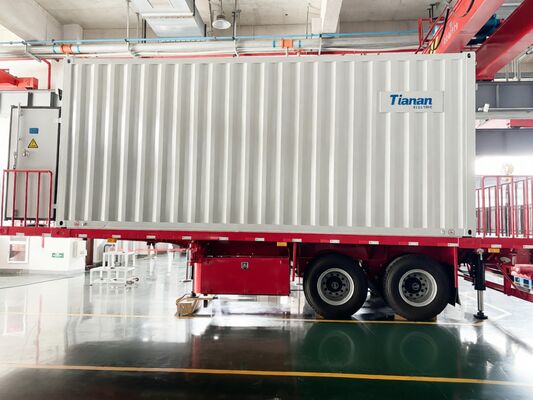 سرعة الرياح 40 مترًا في الثانية محطة فرعية المحول المتحرك مع تشغيل تشغيل تشغيل قصير 40 KA وتحمل الرطوبة تصل إلى 95 في المائة